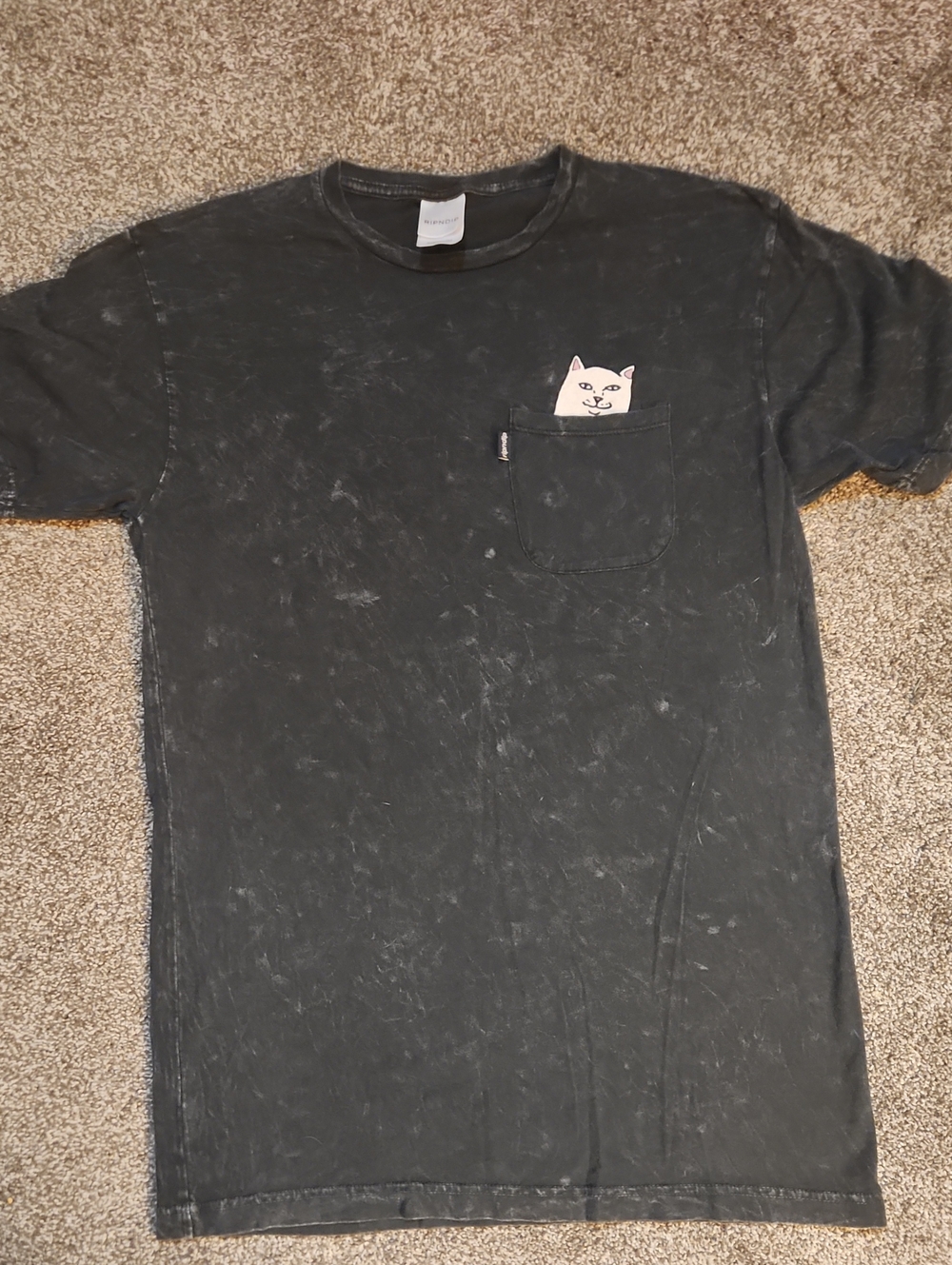 RipnDip Middle Finger Cat Pocket Tee - Size Medium